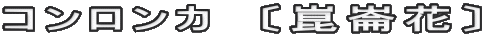 コンロンカ　〔崑崙花〕