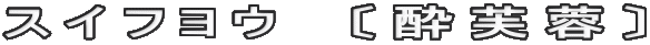 スイフヨウ　〔酔芙蓉〕