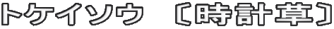 トケイソウ　〔時計草〕